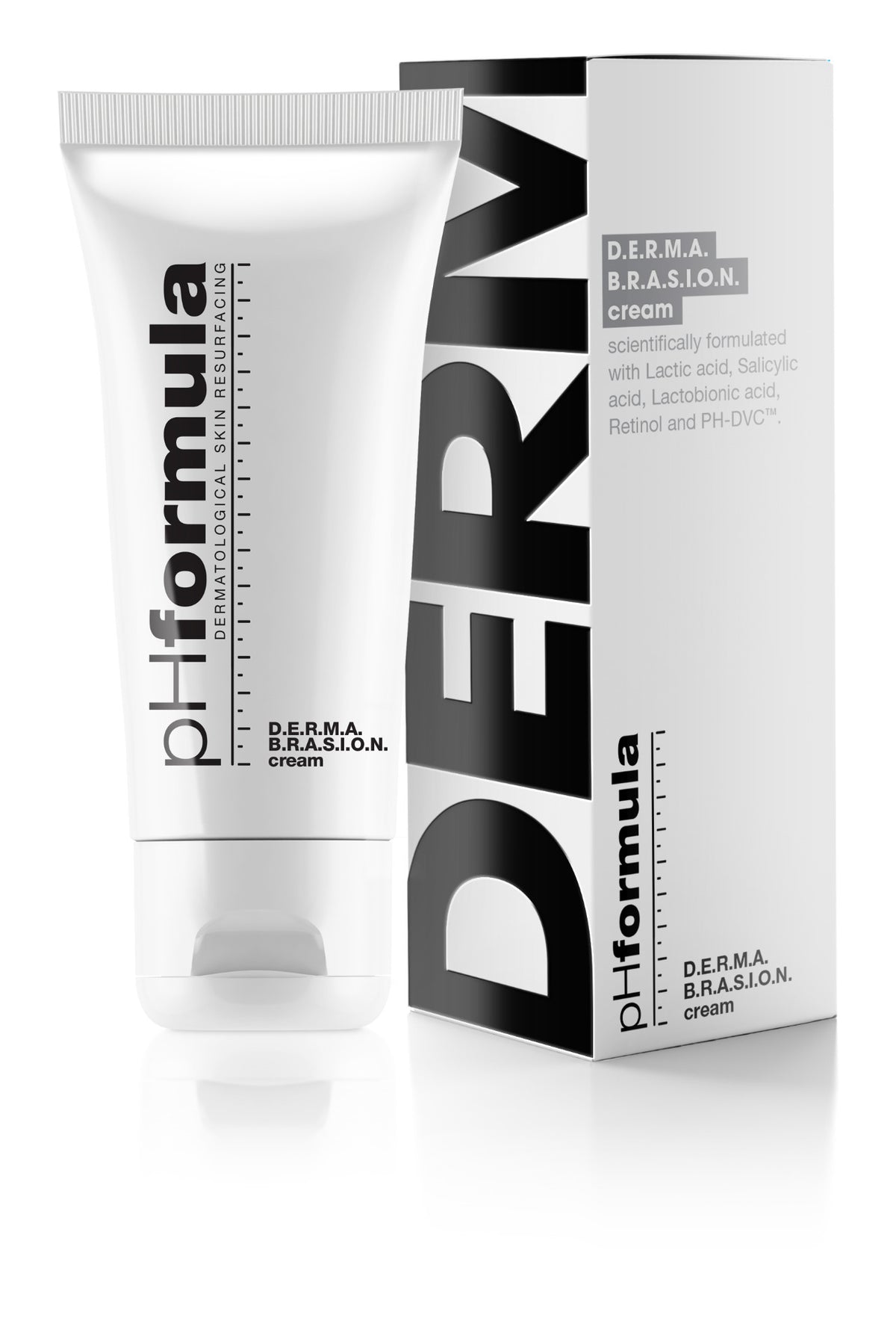 pHformula | D.E.R.M.A.B.R.A.S.I.O.N. | jemný peelingový krém | problematická, pigmentovaná a zralá pleť | 50 ml