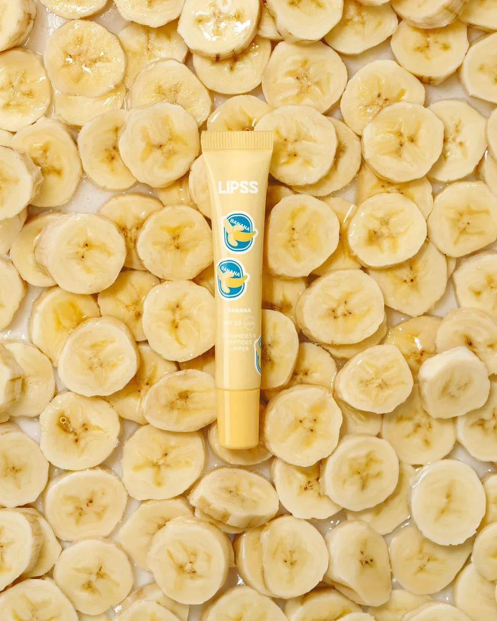 LIPSS BANANA – pečující lesk na rty SPF 20