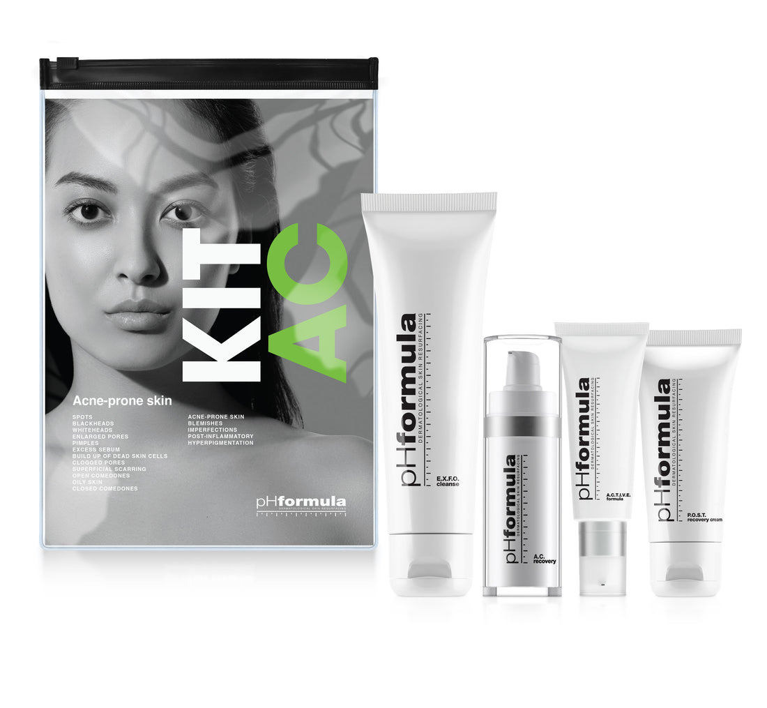 pHformula | A.C. | domácí resurfacing kit | aknózní a problematická pleť | sada
