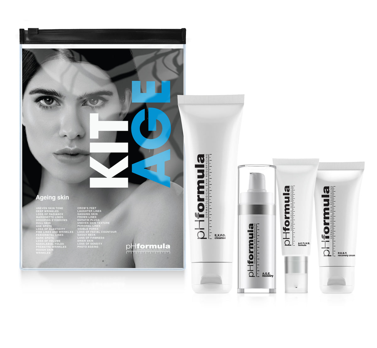 pHformula | A.G.E. | domácí resurfacing kit | stárnoucí pleť | sada