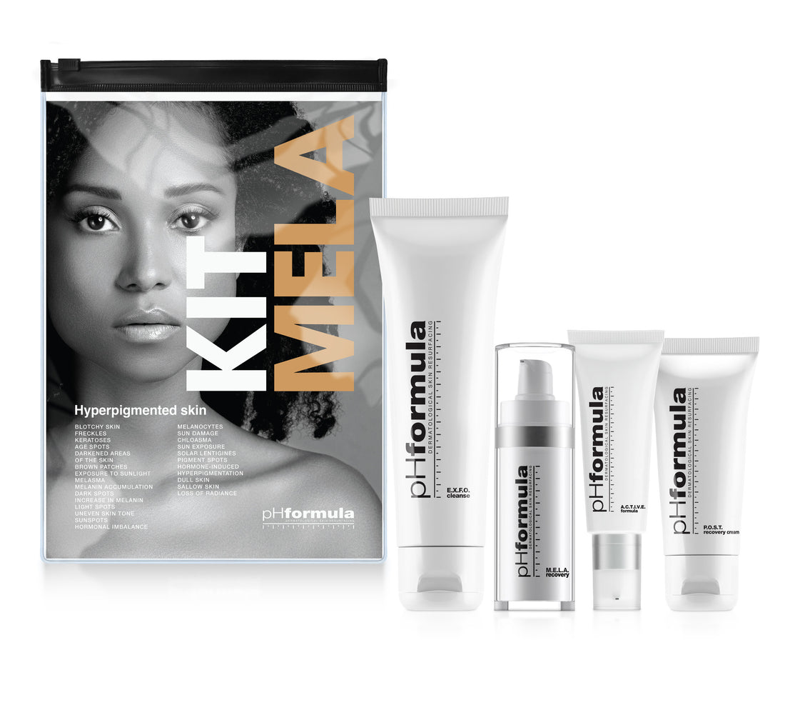 pHformula | M.E.L.A. | domácí resurfacing kit | hyperpigmentace a nerovnoměrný tón pleti | sada