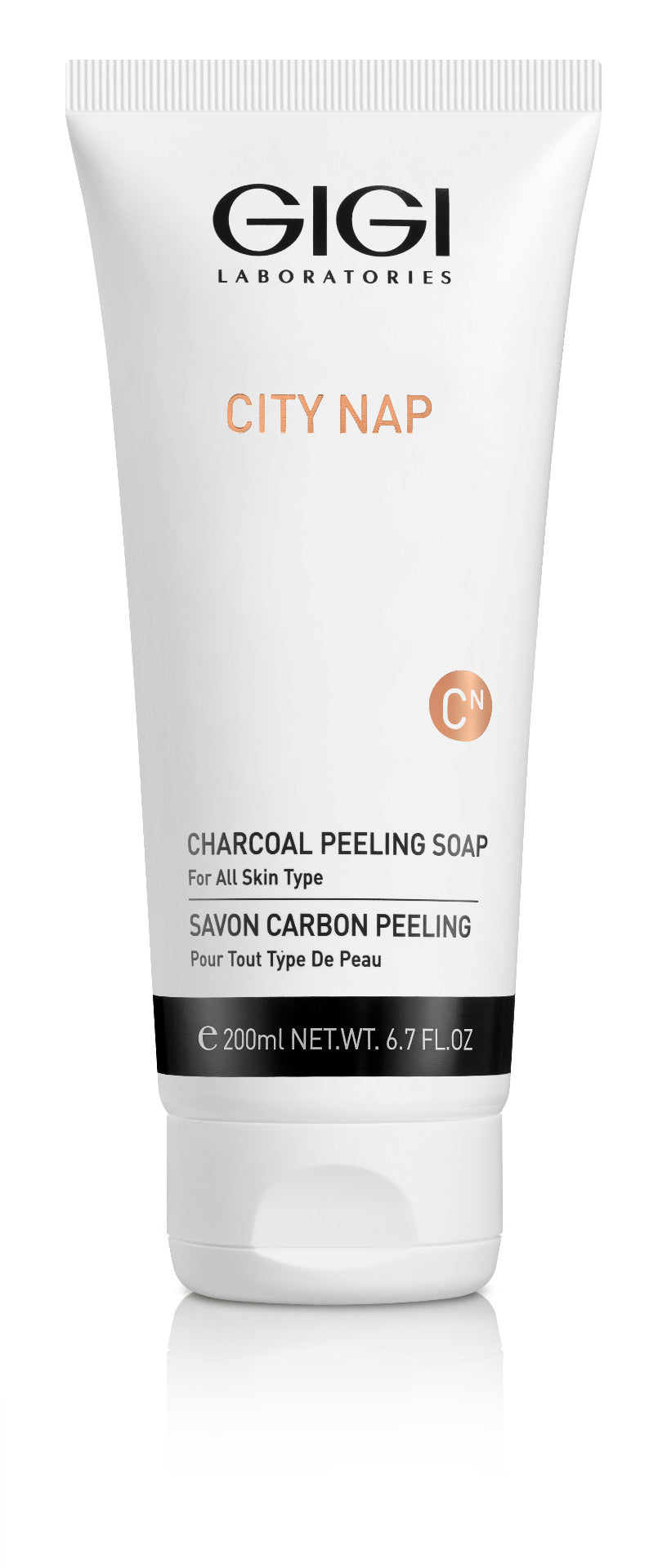 GIGI Laboratories | City Nap | peelingový gel s aktivním uhlím | všechny typy pleti včetně citlivé | 200 ml